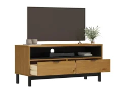 Wohnwände|TV-Wände^vidaXL TV-Schrank FLAM 110x40x50 cm Massivholz Kiefür Modell 1