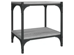 vidaXL TV-Schrank Grau Sonoma 40x33x41 cm Holzwerkstoff und Stahl