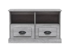 vidaXL TV-Schrank Grau Sonoma 80x35x50 cm Holzwerkstoff