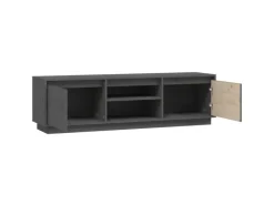 Wohnwände|TV-Wände^vidaXL TV-Schrank Grau 140x35x40 cm Massivholz Kiefür