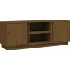 Wohnwände|TV-Wände^vidaXL TV-Schrank Honigbraun 110x35x40,5 cm Massivholz Kiefür