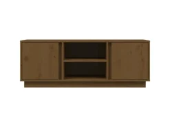 Wohnwände|TV-Wände^vidaXL TV-Schrank Honigbraun 110x35x40,5 cm Massivholz Kiefür