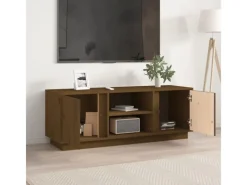 Wohnwände|TV-Wände^vidaXL TV-Schrank Honigbraun 110x35x40,5 cm Massivholz Kiefür