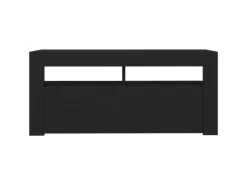 Wohnwände|TV-Wände^vidaXL TV-Schrank mit LED-Beleuchtung Schwarz 90x35x40 cm