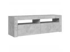 vidaXL TV-Schrank mit LED-Beleuchtung Betongrau 120x35x40 cm Modell 1