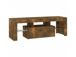 Wohnwände|TV-Wände^vidaXL TV-Schrank mit LED-Leuchten Räuchereiche 120x35x40 cm Modell 4