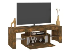 Wohnwände|TV-Wände^vidaXL TV-Schrank mit LED-Leuchten Räuchereiche 120x35x40 cm Modell 4