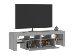 vidaXL TV-Schrank mit LED-Leuchten Grau Sonoma 140x36,5x40 cm Modell 1