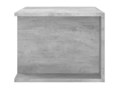 vidaXL TV-Schrank mit LED-Leuchten Betongrau 90x39x30 cm