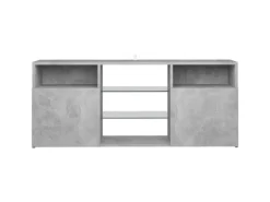 vidaXL TV-Schrank mit LED-Leuchten Betongrau 120x30x50 cm