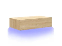 Wohnwände|TV-Wände^vidaXL TV-Schrank mit LED-Leuchten Sonoma-Eiche 60x35x15,5 cm