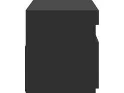 vidaXL TV-Schrank mit LED-Leuchten Schwarz 75x35x40 cm