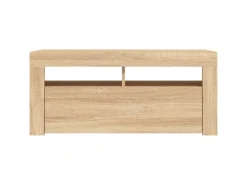 vidaXL TV-Schrank mit LED-Leuchten Sonoma-Eiche 90x35x40 cm Modell 1