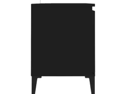 vidaXL TV-Schrank mit Metallbeinen Schwarz 103,5x35x50 cm