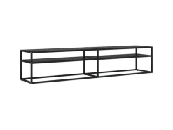 Wohnwände|TV-Wände^vidaXL TV-Schrank Schwarz 200x40x40,5 cm Hartglas