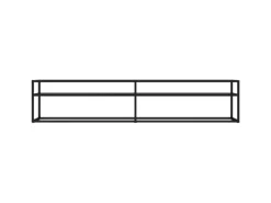 Wohnwände|TV-Wände^vidaXL TV-Schrank Schwarz 200x40x40,5 cm Hartglas