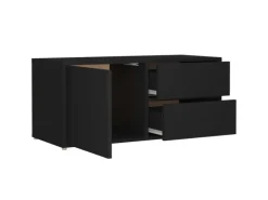 vidaXL TV-Schrank Schwarz 80x34x36 cm Holzwerkstoff