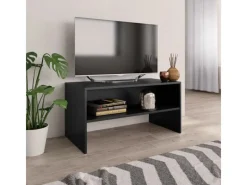 vidaXL TV-Schrank Schwarz 80x40x40 cm Holzwerkstoff