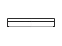 Wohnwände|TV-Wände^vidaXL TV-Schrank Schwarz 220x40x40,5 cm Hartglas