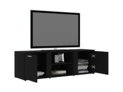 vidaXL TV-Schrank Schwarz 120x34x37 cm Holzwerkstoff