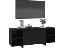 Schränke^vidaXL TV-Schrank Schwarz 130x35x50 cm Holzwerkstoff