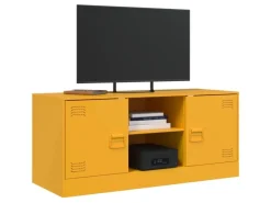 Wohnwände|TV-Wände^vidaXL TV-Schrank Senfgelb 99x39x44 cm Stahl Modell 3