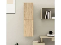 vidaXL TV-Schrank Sonoma-Eiche 30,5x30x110 cm Holzwerkstoff
