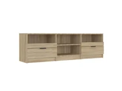 Wohnwände|TV-Wände^vidaXL TV-Schrank Sonoma-Eiche 150x33,5x45 cm Holzwerkstoff