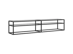 vidaXL TV-Schrank Transparent 200x40x40,5 cm Hartglas