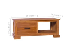 Wohnwände|TV-Wände^vidaXL TV-Schrank 90x50x37 cm Massivholz Teak