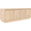 vidaXL TV-Schrank 110x34x40 cm Massivholz Kiefür
