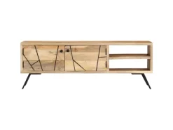 vidaXL TV-Schrank 110x30x40 cm Mango Massivholz