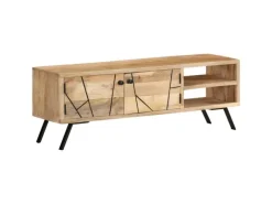 vidaXL TV-Schrank 110x30x40 cm Mango Massivholz