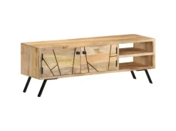 vidaXL TV-Schrank 110x30x40 cm Mango Massivholz