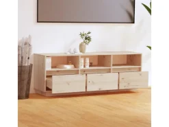 vidaXL TV-Schrank 140x37x50 cm Massivholz Kiefür