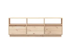 vidaXL TV-Schrank 140x37x50 cm Massivholz Kiefür