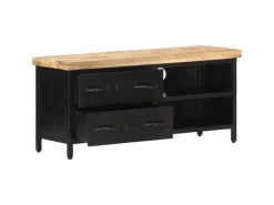 Wohnwände|TV-Wände^vidaXL TV-Schrank 90x30x41 cm Raues Mangoholz