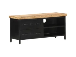 Wohnwände|TV-Wände^vidaXL TV-Schrank 90x30x41 cm Raues Mangoholz