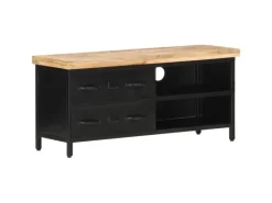 Wohnwände|TV-Wände^vidaXL TV-Schrank 90x30x41 cm Raues Mangoholz