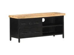 Wohnwände|TV-Wände^vidaXL TV-Schrank 90x30x41 cm Raues Mangoholz