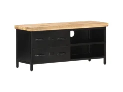 Wohnwände|TV-Wände^vidaXL TV-Schrank 90x30x41 cm Raues Mangoholz