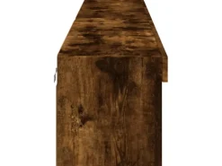 vidaXL TV-Schränke mit LED-Leuchten 2 Stk. Räuchereiche 100x30x30 cm