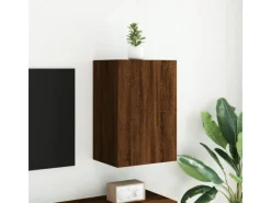 vidaXL TV-Wandschrank Braun Eiche-Optik 40,5x30x60 cm Holzwerkstoff