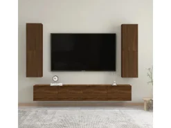 Wohnwände|TV-Wände^vidaXL TV-Wandschrank Braun Eichen-Optik 30,5x30x110 cm