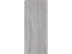 vidaXL TV-Wandschrank mit LED-Leuchten Grau Sonoma 30,5x35x70 cm