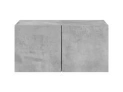 Wohnwände|TV-Wände^vidaXL TV-Wandschrank mit LED-Leuchten Betongrau 60x35x31 cm