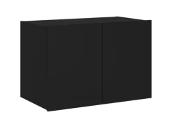 Wohnwände|TV-Wände^vidaXL TV-Wandschrank mit LED-Leuchten Schwarz 60x35x41 cm