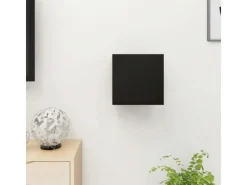 vidaXL TV-Wandschrank Schwarz 30,5x30x30 cm