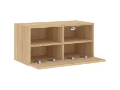 vidaXL TV-Wandschrank Sonoma-Eiche 60x30x30 cm Holzwerkstoff