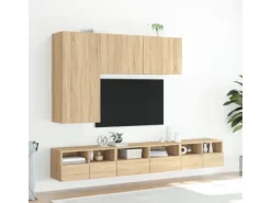 vidaXL TV-Wandschrank Sonoma-Eiche 60x30x30 cm Holzwerkstoff